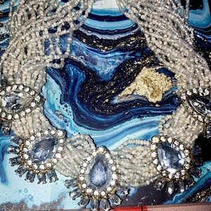 Beaded Diamond Choker Necklace